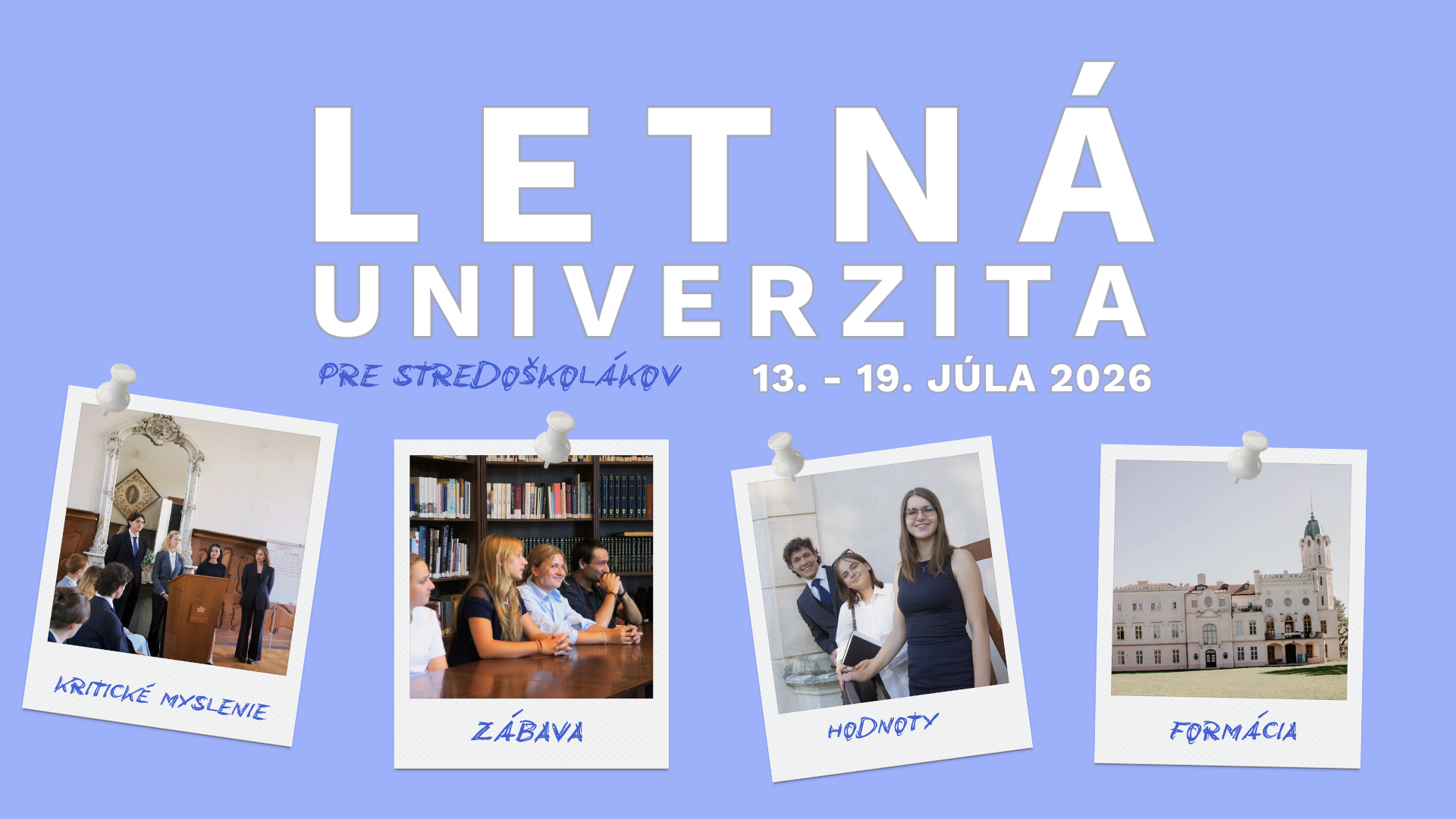letna univerzita, stredoskolaci, modelovy parlament, leto, kolegium antona neuwirtha, o etike, politike a kulture