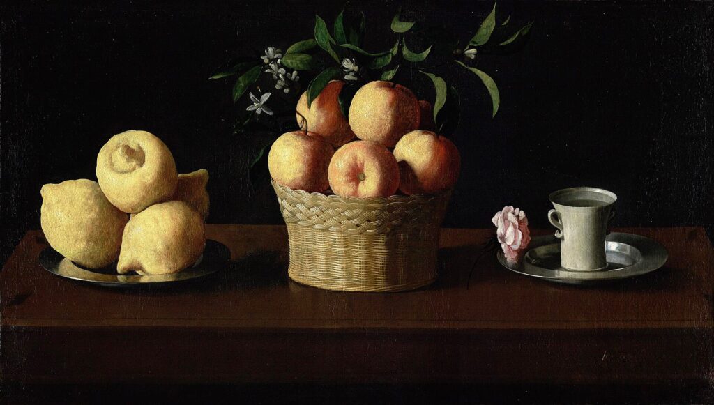Francisco de Zurbarán, zátišie s citrónmi, citrón ako logo KGP