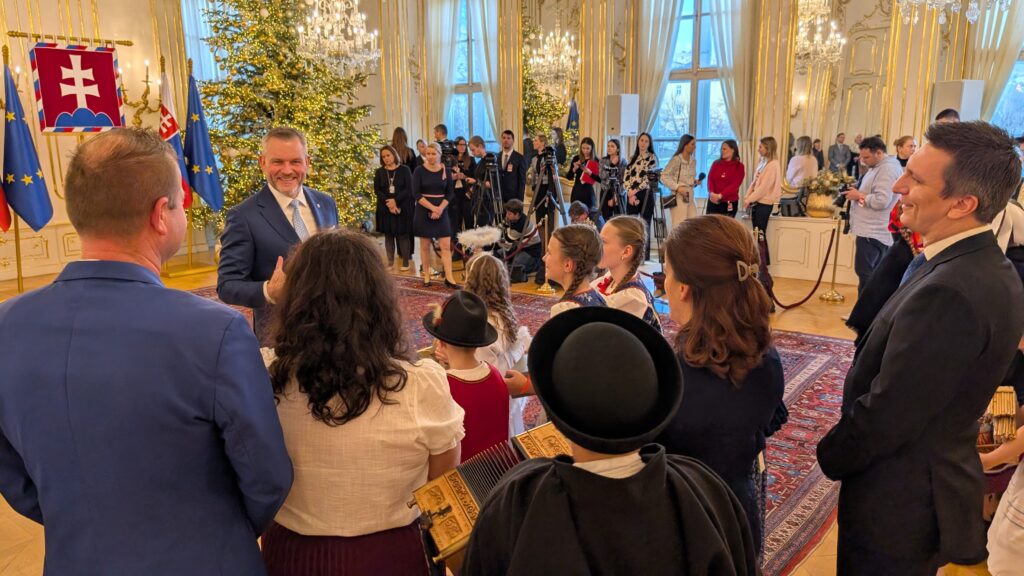 Daniel Fiala na koledovaní v Prezidentskom paláci, Dobrá novina, 2026
